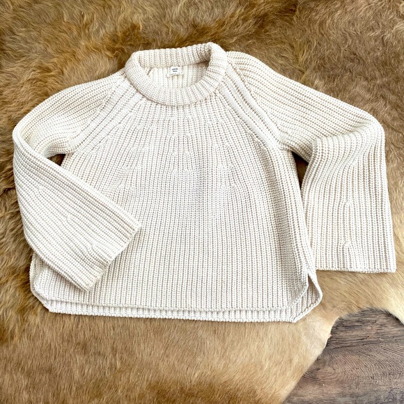 Hermes chunky ribbed cashmere cotton crew neck sweater - Picture 1 of 4